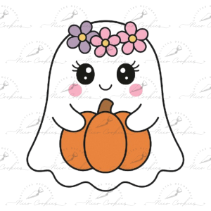 Fantasma Floral con Calabaza