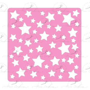 Stencil Patrón Estrellas